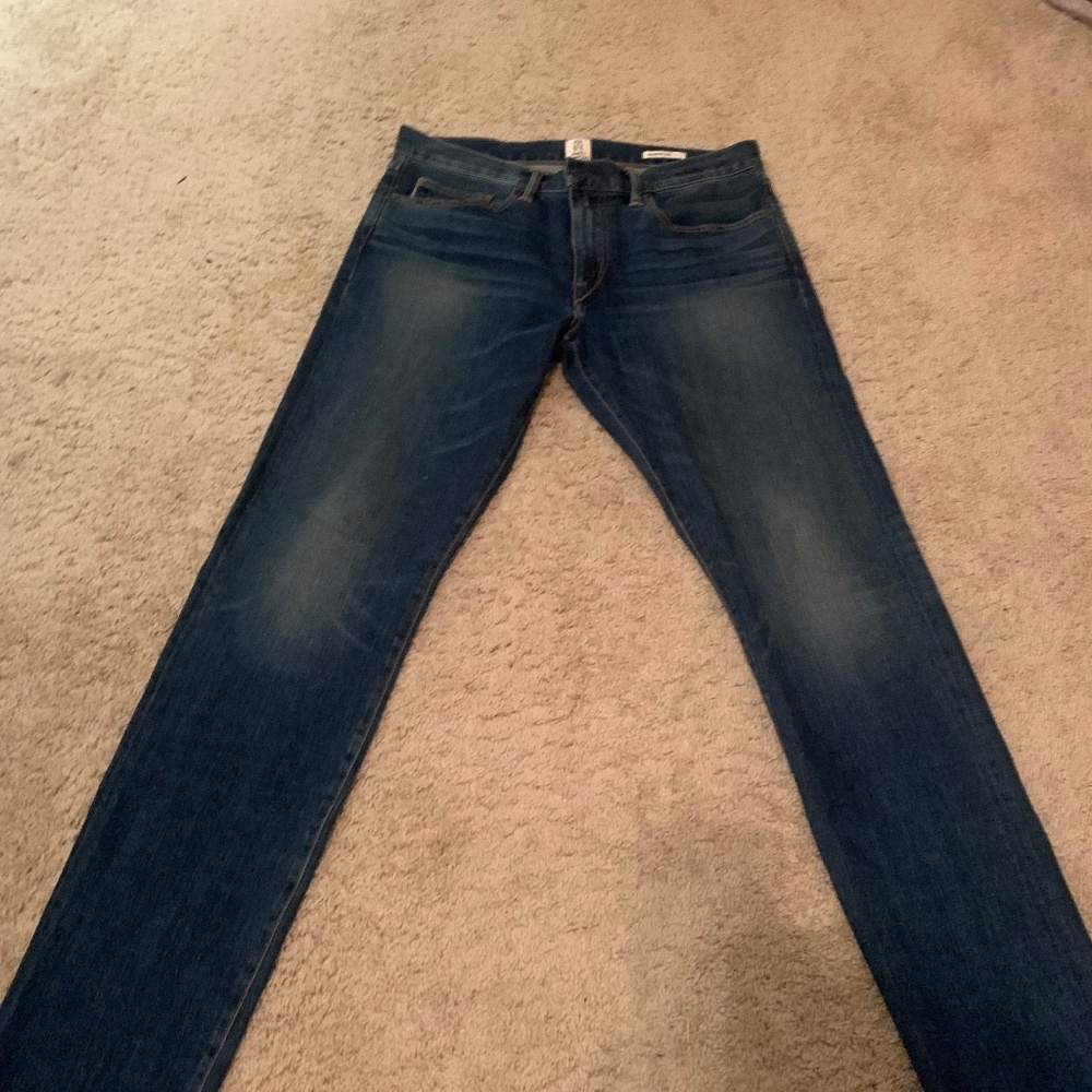 Hiroshi Kato size 34 the pen slim rain wash selvedge denim jeans